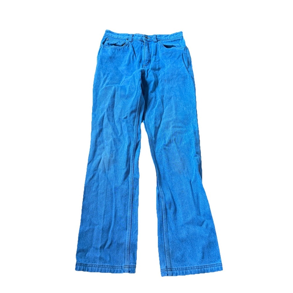 Duluth Trading Ballroom DoubleFlex Jeans Mens 33x34 Relaxed Fit Med Wash Denim